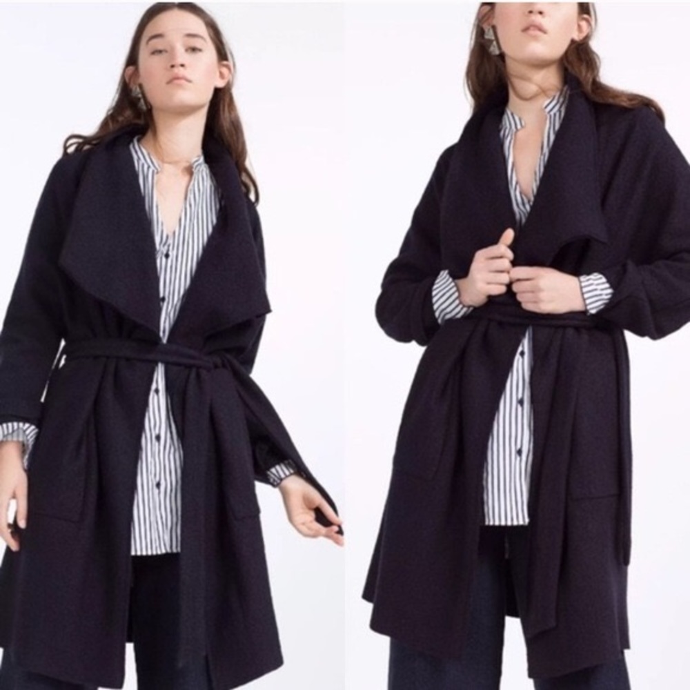 Zara coat with belt